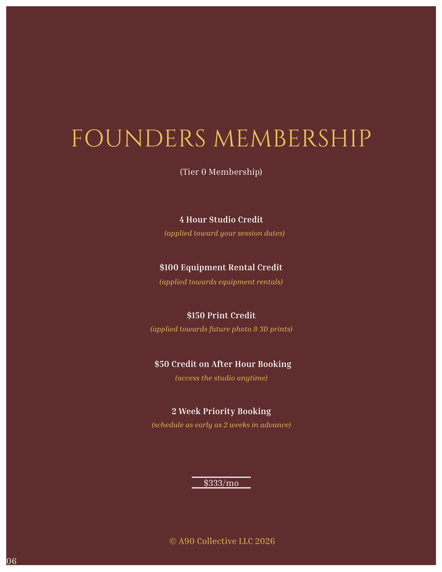 Founder Membership